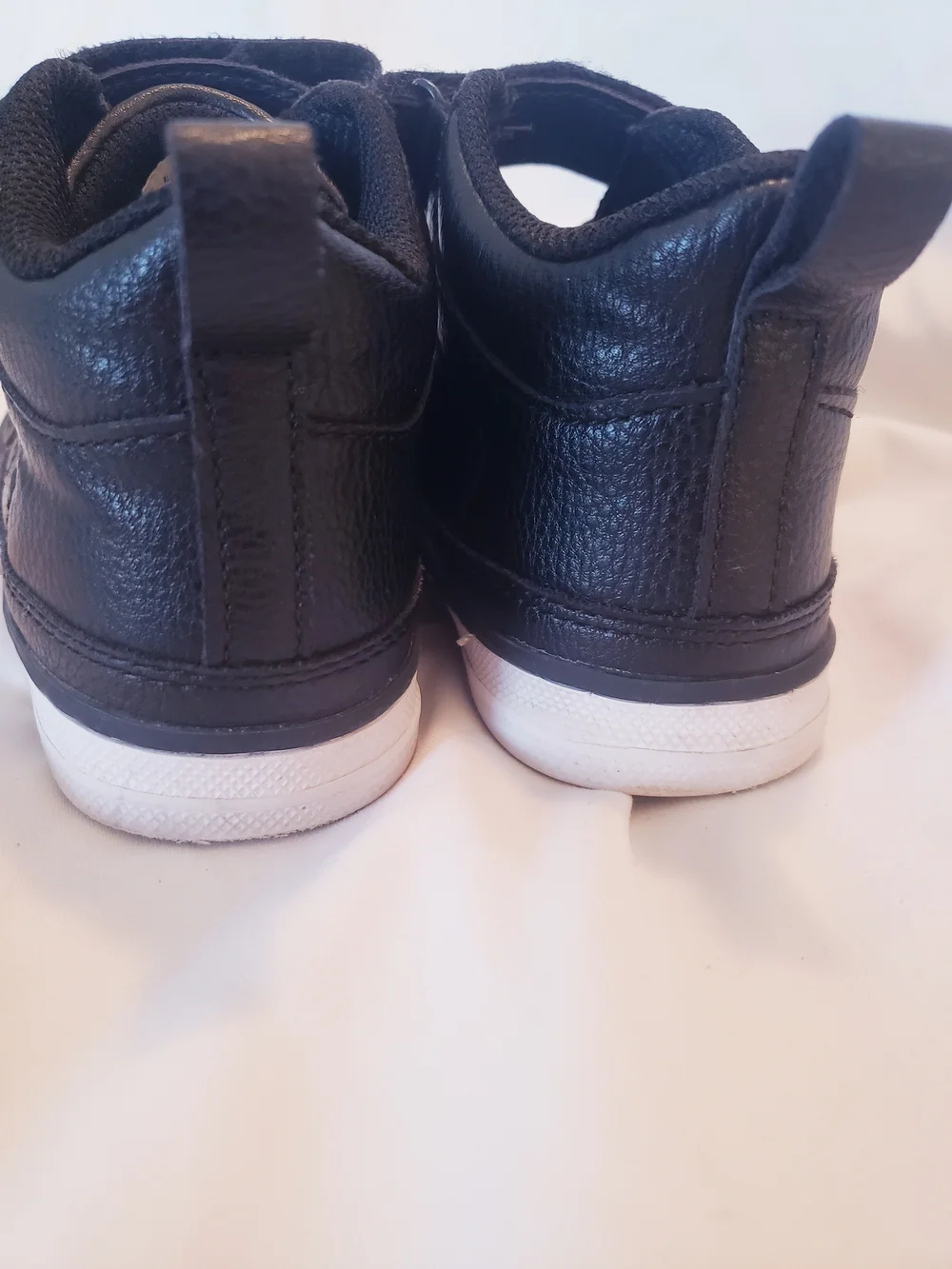 Children's Place Black High-Top Sneakers with Velcro Straps Size 11